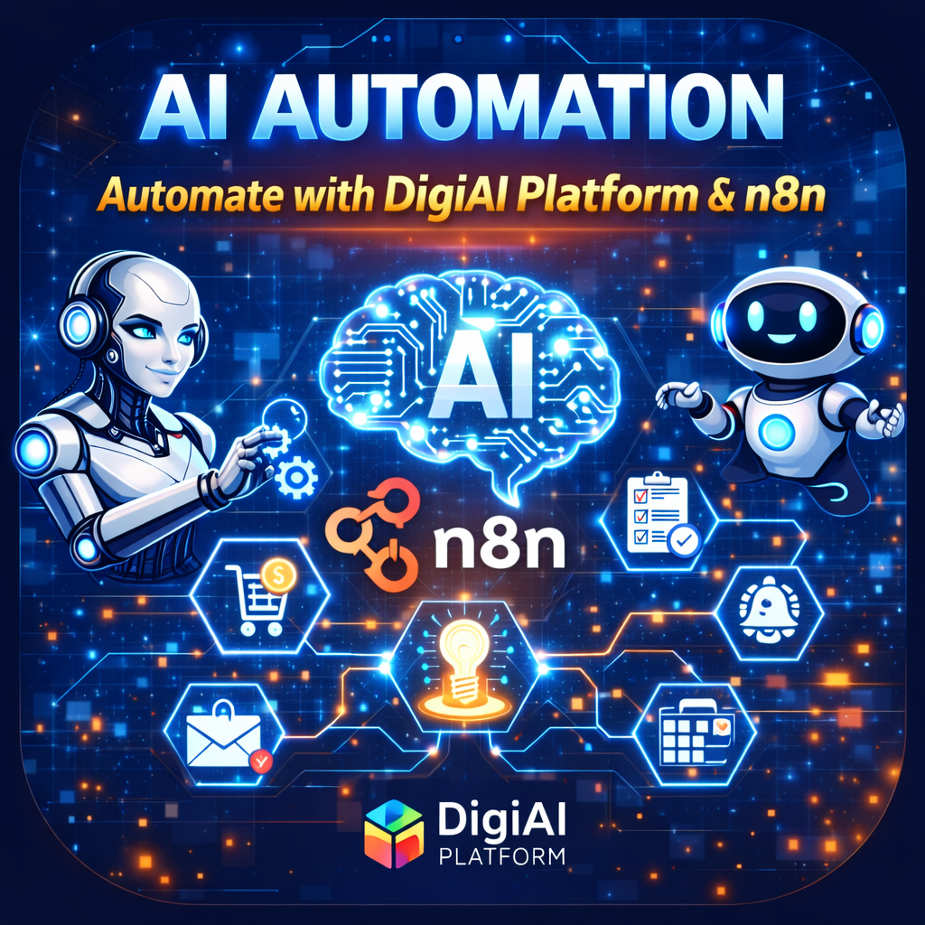 ỨNG DỤNG TRÍ TUỆ NHÂN TẠO (AI) ĐỂ TỰ ĐỘNG HÓA QUY TRÌNH CÔNG VIỆC CHO MỌI NGƯỜI: Xây dựng workflow với N8N & DigiAI Platform