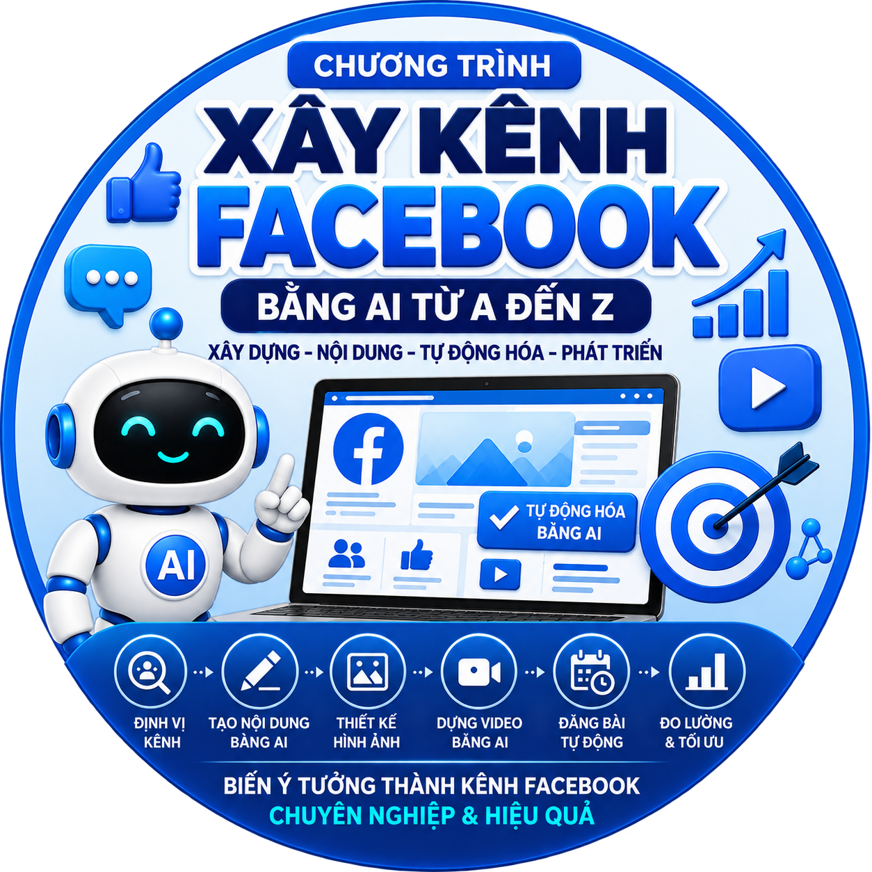 AI FACEBOOK GROWTH – XÂY DỰNG & VẬN HÀNH KÊNH FACEBOOK BẰNG AI (Chương trình đào tạo 1:1 dành cho Chủ doanh nghiệp SME)